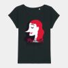 Women's Rounders slub rolled sleeve t-shirt Thumbnail