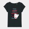 Women's Rounders slub rolled sleeve t-shirt Thumbnail
