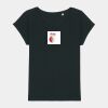 Women's Rounders slub rolled sleeve t-shirt Thumbnail